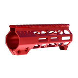 Super Slim 7" M-lok Free Float Handguard For AR-15 223/5.56 and AR Pistols, Red