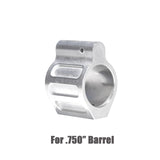 0.750" AR15 .223/5.56 Low Profile Gas Block, 0.750 Black Steel / Stainless Steel