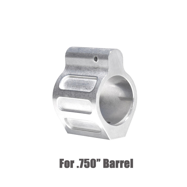 0.750" AR15 .223/5.56 Low Profile Gas Block, 0.750 Black Steel / Stainless Steel