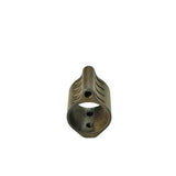 0.936"AR Low Profile Gas Block, 0.936 In, Black Steel With Ridges
