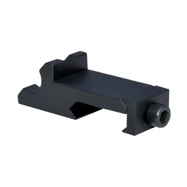 45 Degree Offset Picatinny Rail, Single Slot - Aluminum - Black