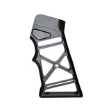 AR Lightweight Skeletonized Rear Pistol Style Grip, Black Anodized Aluminum
