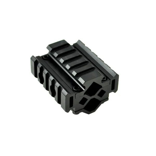 5 Slot Barrel Mount Tri Rail (total 15 Slots) For Diameter .51" to .78" Including AR-15 .750"