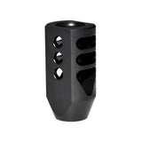 5/8x32 Muzzle Brake For .458 Socom .450 Bushmaster, Steel, Black