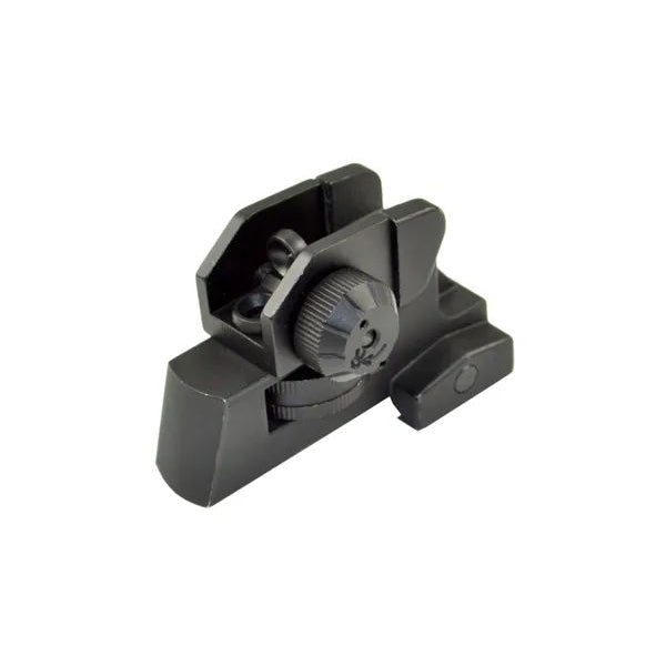 A2 Dual Aperture Rear Backup Sight For Ar15- Aluminum - Black