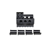 TACPOOL AR-15 Tri-Rail Front Sight Barrel Mount w/ Spacers, Aluminum, Black