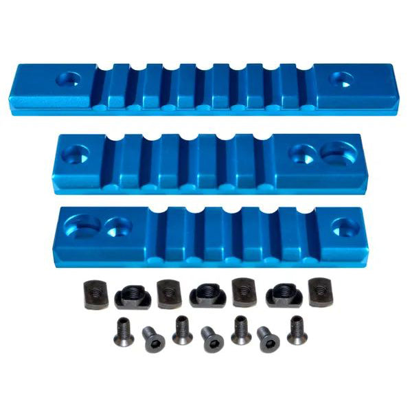 M-lok to Picatinny Adapter Rail Kit (black) for Mlok Handguard Rails - 2 X 5 Slot, 1 X 7 Slot