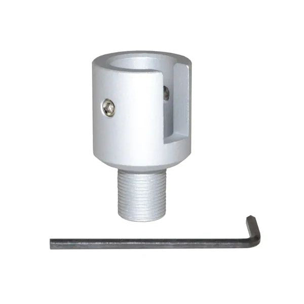 1/2x28 Muzzle Thread Adapter For Ruger 10/22, Aluminum, Black / Silver