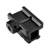 Riser Mount - Medium Profile 0.83" Height - 3 Picatinny Slots - Aluminum - Black