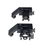 AR Front & Rear 45 Degree Offset Flip Up Backup Sight Set - Aluminum - Black