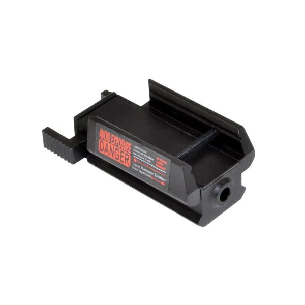 Compact Tactical Red Laser Sight With Picatinny Top Rail By Sniper®. Great For Handguns and Rifles.