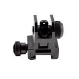 AR Rear Backup Sight, Flip-up - Aluminum - Black
