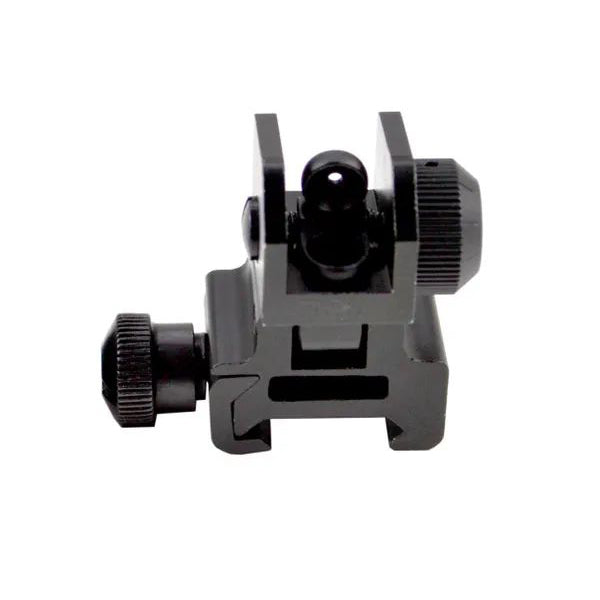 AR Rear Backup Sight, Flip-up - Aluminum - Black