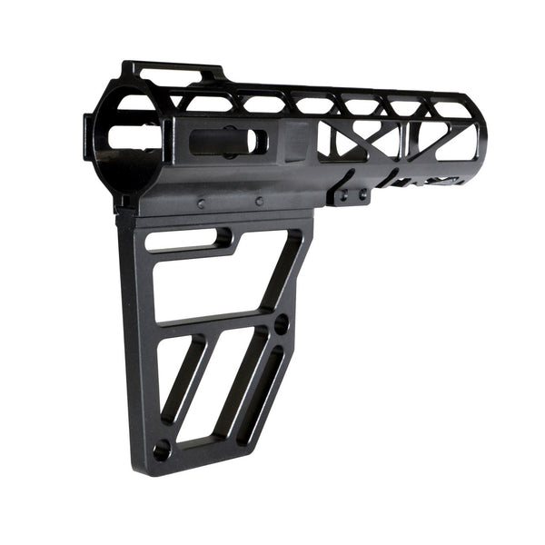 TACPOOL Super Light-Weighted Skeletonized AR Pistol Arm Brace, Anodized Aluminum
