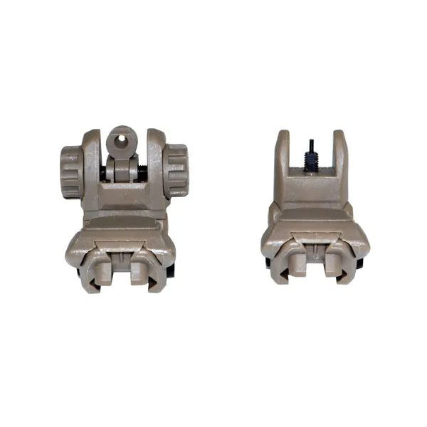 AR Flip-up Backup Sights Set, Tan