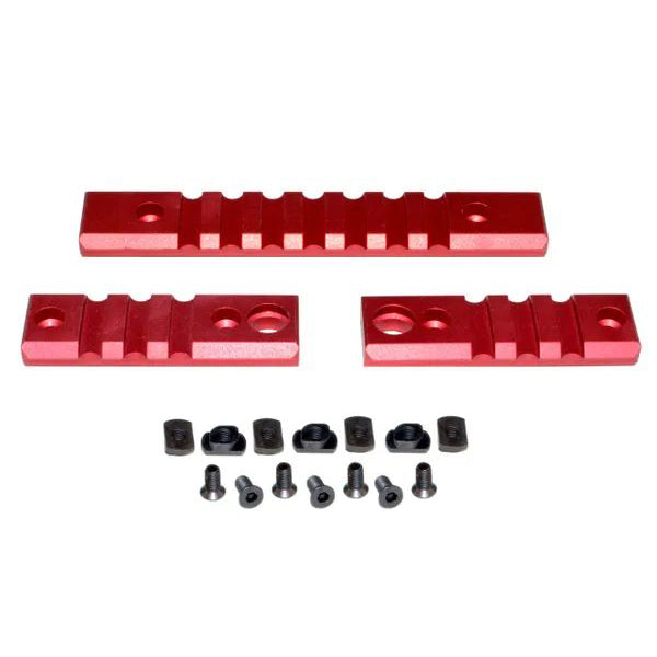 M-lok to Picatinny Adapter Rail Kit For Mlok Handguard Rails - 2 X 3 Slot, 1 X 7 Slot (choice of colors)