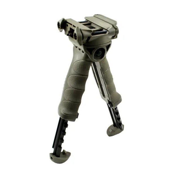 TACPOOL Heavy Duty Retractable Bipod Foregrip Adjustable Height