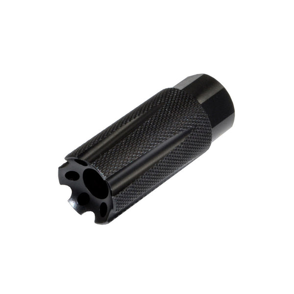 TACPOOL Competition Grade Muzzle Brake Recoil Compensator with Black Knurled Phosphate finish