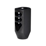 Competition Grade Muzzle Brake Recoil Compensator For .450 Bushmaster or Bull Barrel, 11/16"x24 Thread, Steel With Black Phosphate Finish