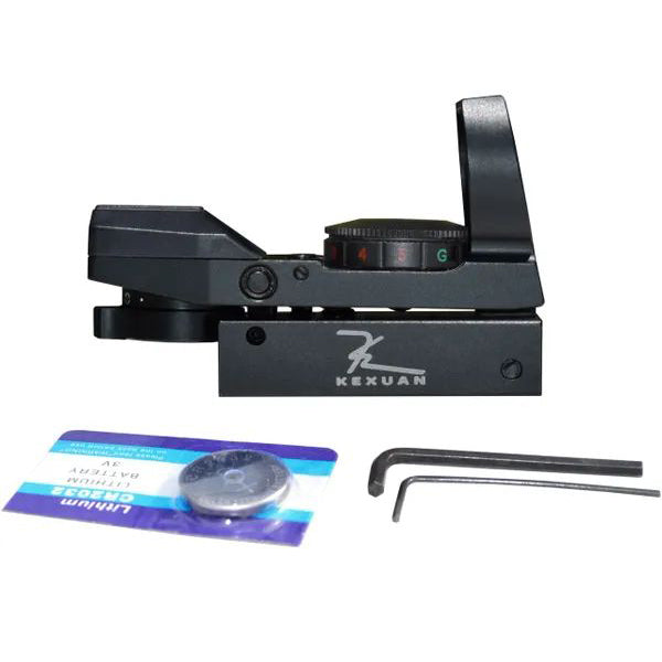 Kexuan Mini Reflex Red/green Dot Sight - 4 Reticle Patterns, Picatinny Mount