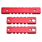 Keymod to Picatinny Adapter Aluminium Rail Kit For Keymod Handguard Rails - 2 X 5 Slot, 1 X 7 Slot - Choose Color