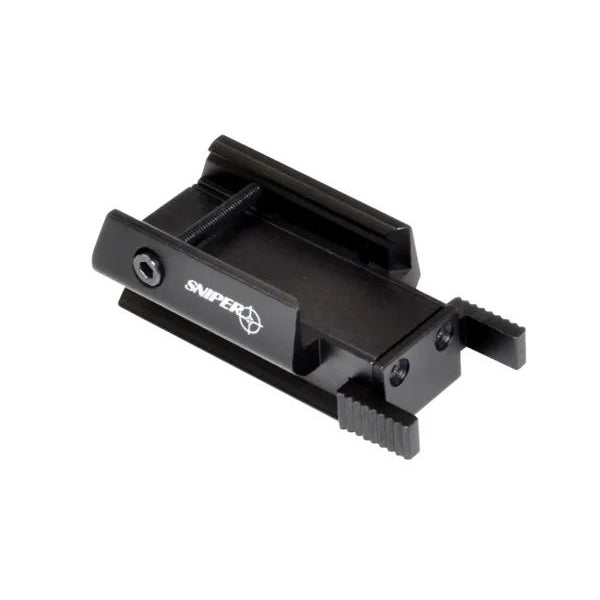 Compact Tactical Red Laser Sight With Picatinny Top Rail By Sniper®. Great For Handguns and Rifles.