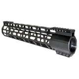 15" M-lok Split Top Rail Free Float Handguard For AR-15, Id 1.32", 12.2 Oz, Fits 223 / 5.56, Black, Made in USA