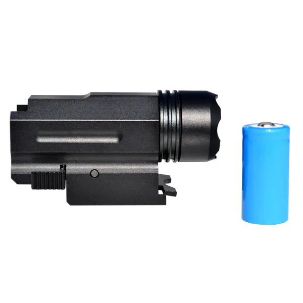 LED Tactical Light, 160 Lumens, Rail-mounted, Battery Included
