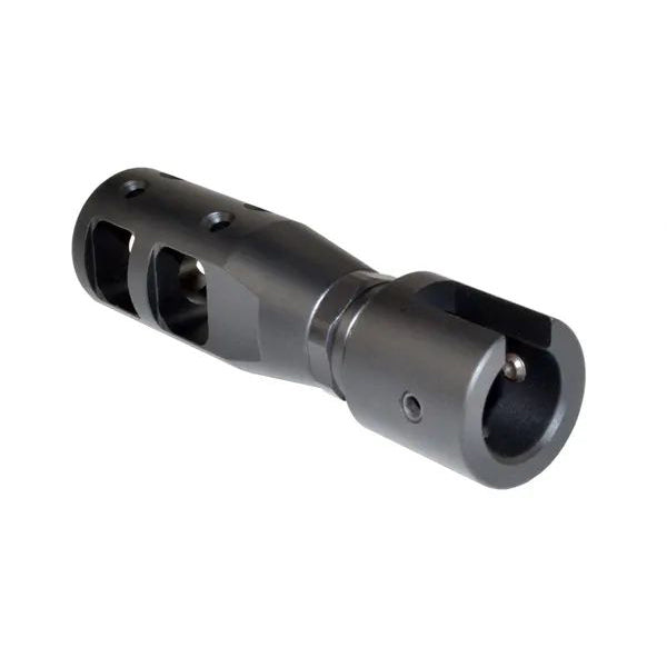 1/2x28 Muzzle Thread Adapter For Ruger 10/22, Aluminum, Black / Silver