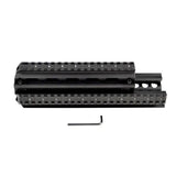 Saiga AK Rifle 7.62x39 2 Piece Handguard Quad Rail - Aluminum - Black