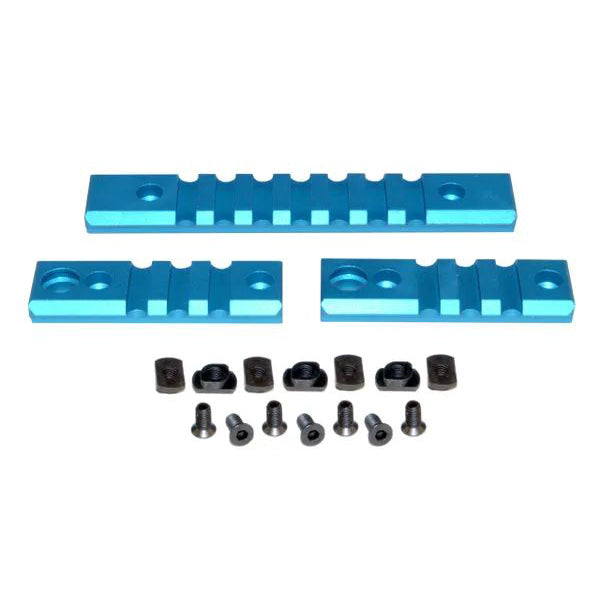 M-lok to Picatinny Adapter Rail Kit For Mlok Handguard Rails - 2 X 3 Slot, 1 X 7 Slot (choice of colors)