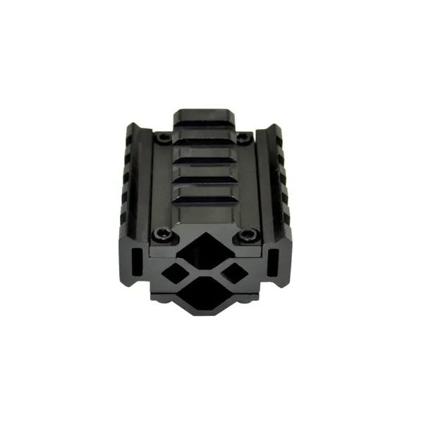 5 Slot Barrel Mount Tri Rail (total 15 Slots) For Diameter .51" to .78" Including AR-15 .750"