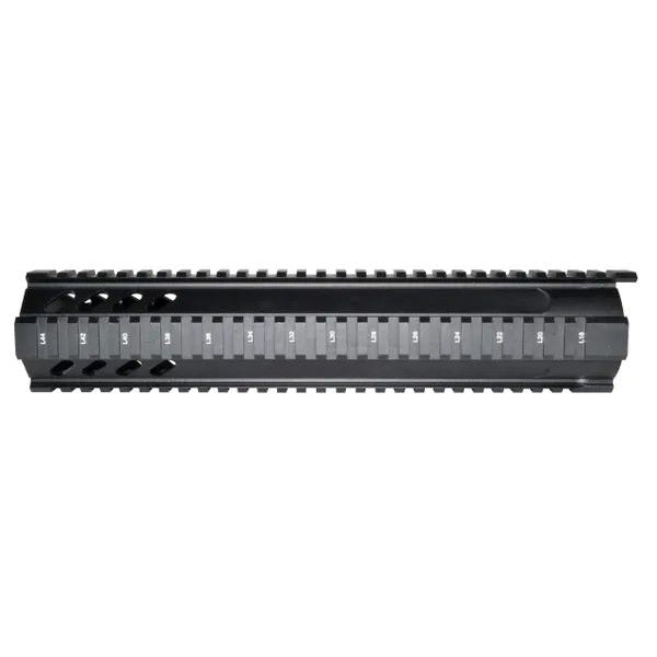 12" Free Float Quad Rail Handguard Forend W/ Extended Top Rail For AR-15 .223/5.56- Picatinny