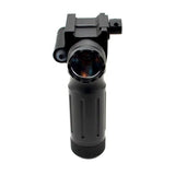 Tactical LED Aluminum Front Grip Flashlight and Red Laser Sight Combo