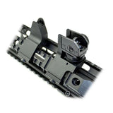 AR Front & Rear 45 Degree Offset A1 A2 Iron Sights - Aluminum - Black