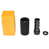 TACPOOL Tactical Reinforced Steel Muzzle Brake with Sound Redirect Option, Black Phosphate Finish