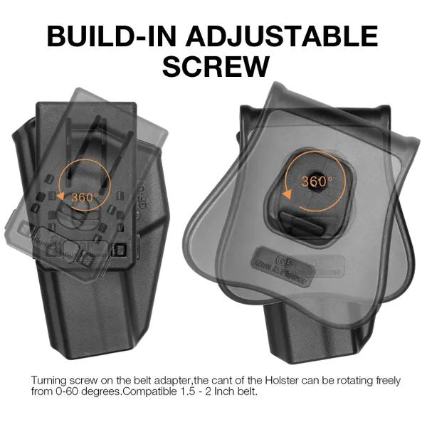 Pistol Holster For Glock 17/22/31 Gen 1-5, Owb, Nylon Pa66