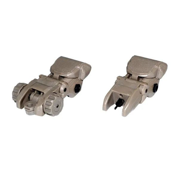 AR Flip-up Backup Sights Set, Tan