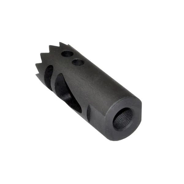 Steel Competition Grade Muzzle Brake Recoil Compensator For AR 10 .308/7.62 Nato, 5/8"x24 Thread, Gunmetal Black