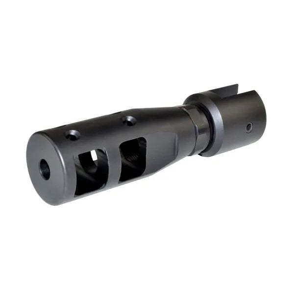 1/2x28 Muzzle Thread Adapter For Ruger 10/22, Aluminum, Black / Silver