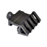 45 Degree Offset Rail Accessory Mount - Aluminum - Black