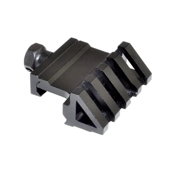 45 Degree Offset Rail Accessory Mount - Aluminum - Black