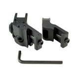 AR Front & Rear 45 Degree Offset A1 A2 Iron Sights - Aluminum - Black