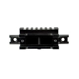 Aftermarket Claw Mount For Hk Mp5 G3 + Variants - Claw Mount Dual Picatinny Rail Mount - 19 Slots - Aluminum - Black