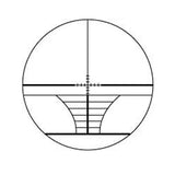 Kexuan 4x32mm Compact Scope With Rangefinder Reticle and 1" Scope Rings For Picatinny Rails