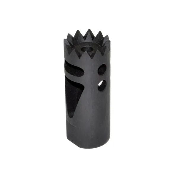 Steel Competition Grade Muzzle Brake Recoil Compensator For AR 10 .308/7.62 Nato, 5/8"x24 Thread, Gunmetal Black