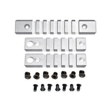 Keymod to Picatinny Adapter Aluminium Rail Kit For Keymod Handguard Rails - 2 X 5 Slot, 1 X 7 Slot - Choose Color