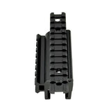 Aftermarket Claw Mount For Hk Mp5 G3 + Variants - Claw Mount Dual Picatinny Rail Mount - 19 Slots - Aluminum - Black