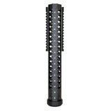 14" Free Float Round Handguard Quad Removable Rail Mount For .223 / 5.56 AR-15 - Black