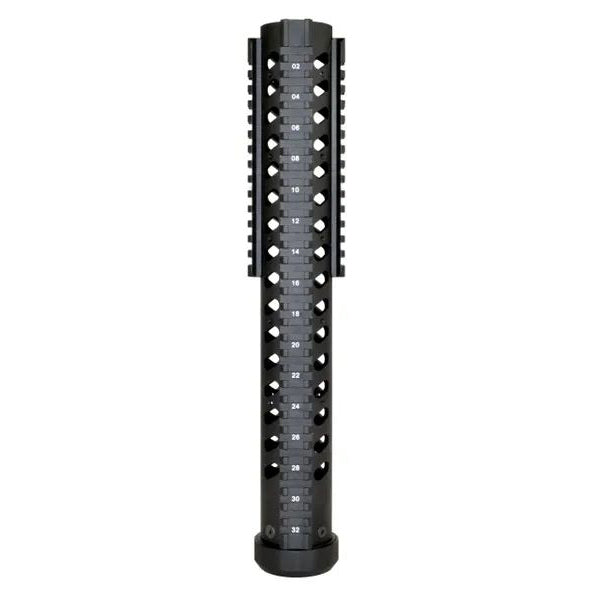 14" Free Float Round Handguard Quad Removable Rail Mount For .223 / 5.56 AR-15 - Black